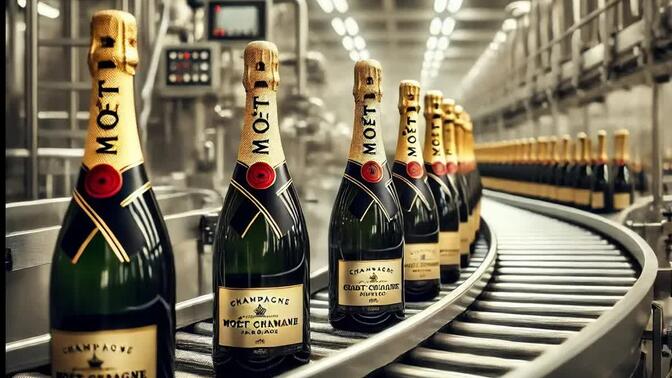从葡萄到气泡 探秘香槟酒的现代化生产线